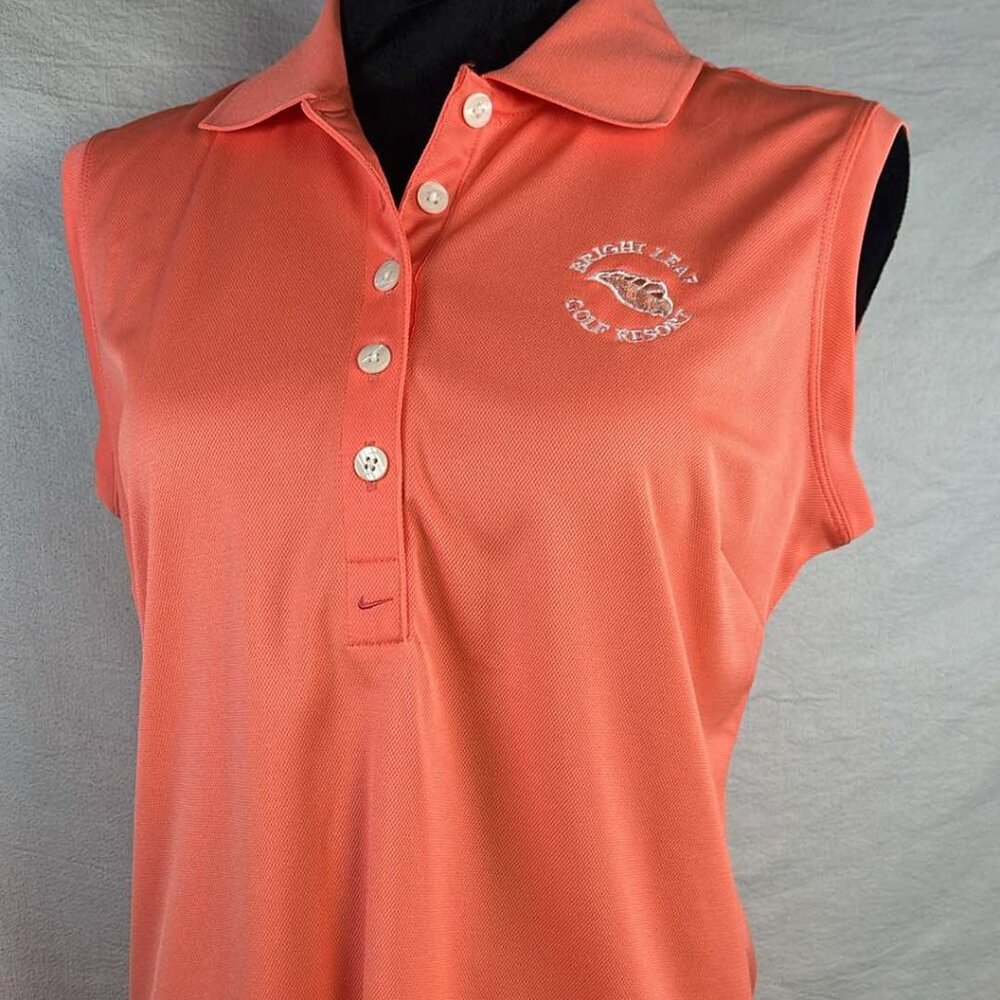 Nike Golf Tour Performance Shirt Dri-Fit Stay Cool Top Womens SZ M With Resort